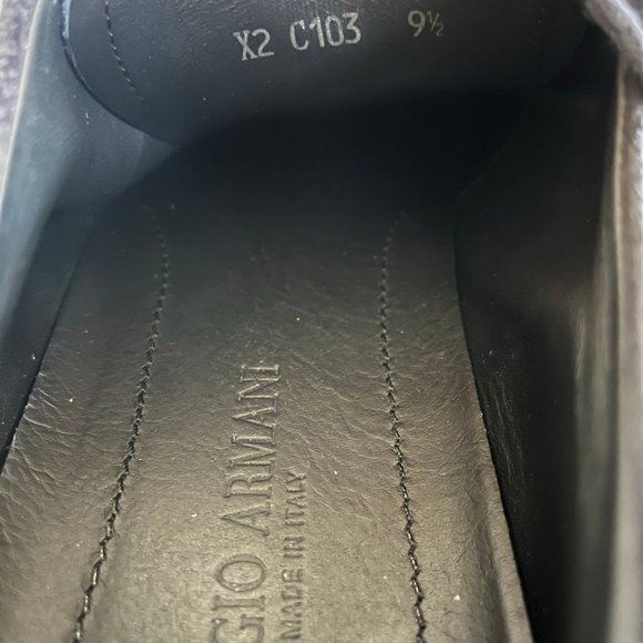 Giorgio Armani Men\'s Perforated Suede Sport Derby Shoes Size 10.5 main image 12
